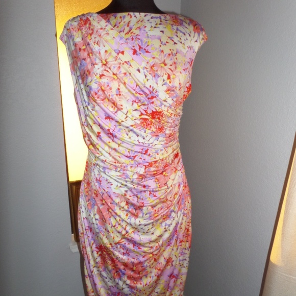 MIDI DRESS AMERICAN LIVING Size 14 MULTICOLOR - Picture 5 of 8